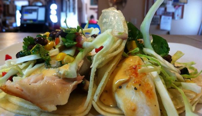 Red Snapper Tacos at Backyard Bistro