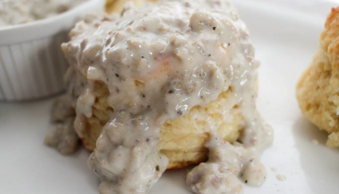 Buttermilk Biscuits and Sausage Gravy Go Together Like Tacos and Tuesday
