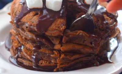 Making Hot Cocoa Pancakes for an Autumn Breakfast the Kids Will Love