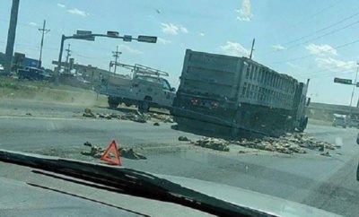 Semi Spills its Guts on Slaton Highway Causing Major Delays