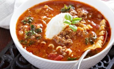 All the Taste, None of the Effort: Slow Cooker Lasagna Soup