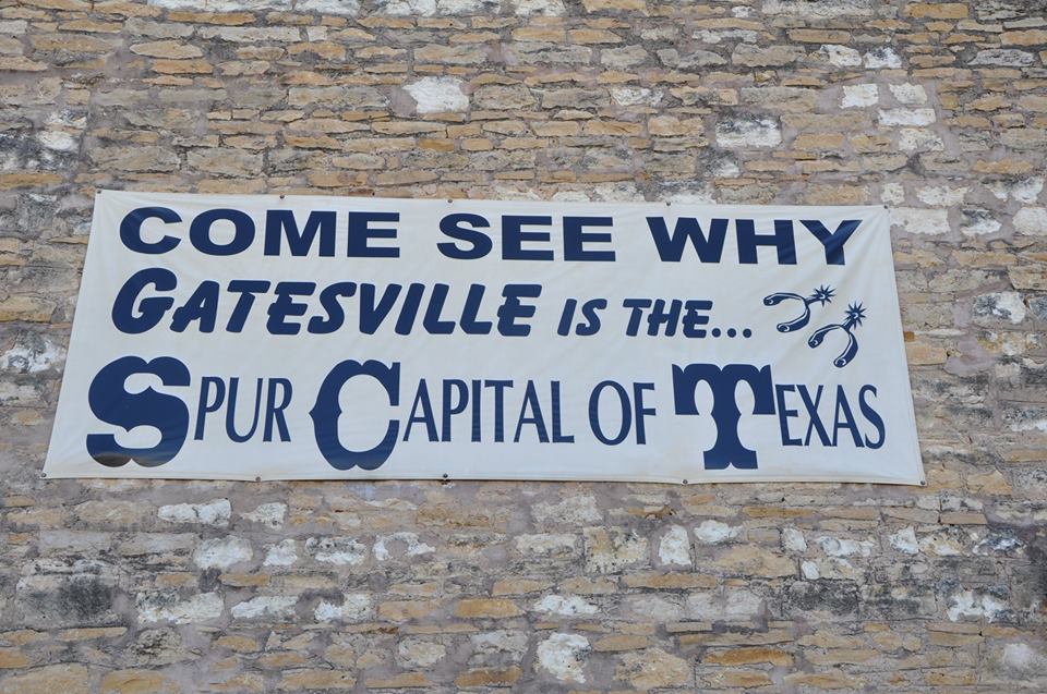 Gatesville sign Texas Hill Country