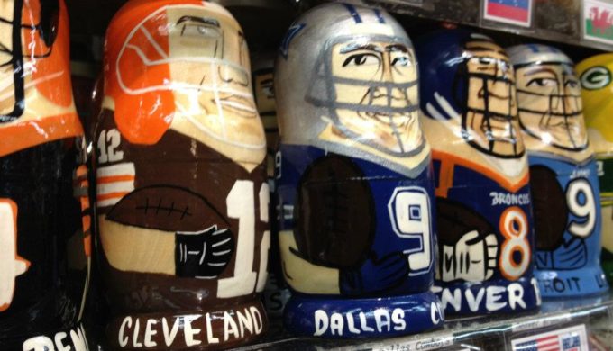 Handmade Dallas Cowboys Nesting Dolls Have Unique Order to Them