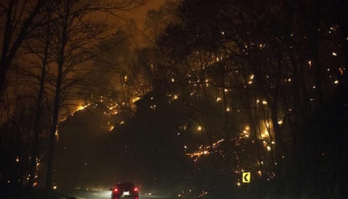 Wildfires Cause Chaos in East Tennessee