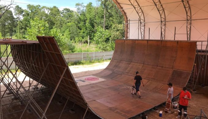 Largest Skateboarding Vert Ramp in Texas Constructed in Houston Backyard