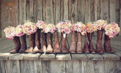 cowboy boots Cowboy Boot Flower Vases Add Color and a Touch of Western Class