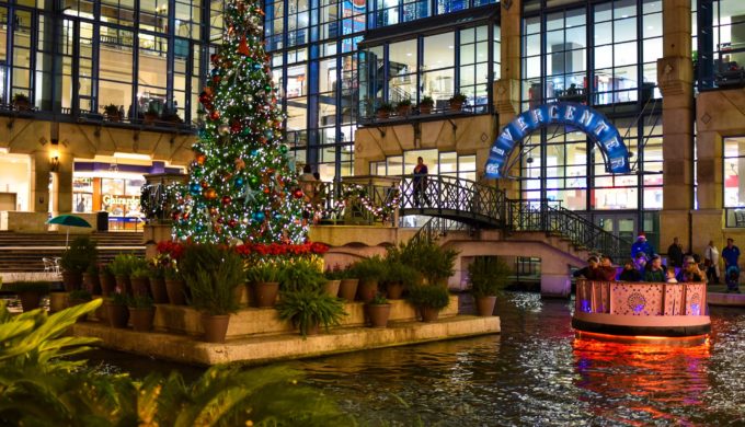See the San Antonio River Walk Transformed with Christmas Lights!