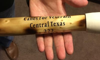 Copperas Cove Veteran Carves Free Canes for Disabled Vets