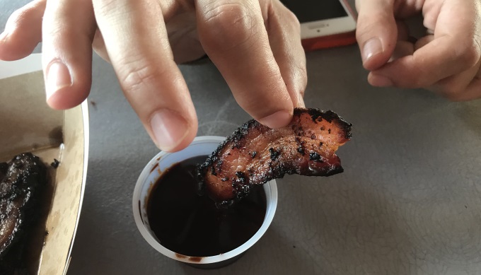 Bacon in Chocolate Sause