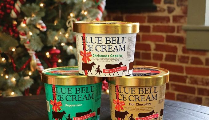 Blue Bell Holiday Flavors Deck the Shelves of Grocery Stores