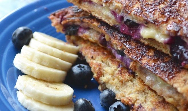 Blueberry Banana Stuffed French Toast