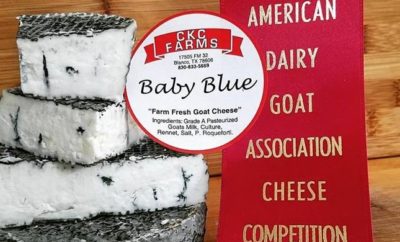 CKC Farms won second place in October 2016 for its blue cheese at the American Dairy Goat Association Cheese Competition.
