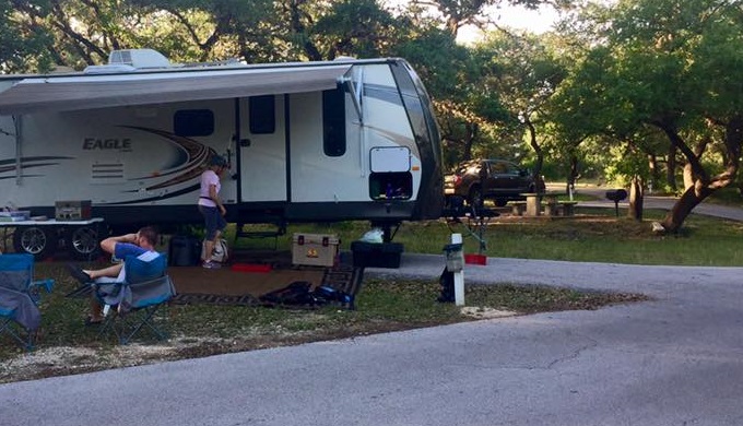 Camping at Pace Bend Park