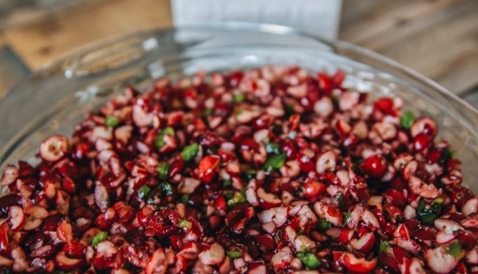 Cranberry Recipes Cranberry jalapeno dip
