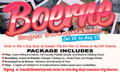 Enter to Win a Dog Days of Summer Trip for Four to Boerne in the Hill Country!