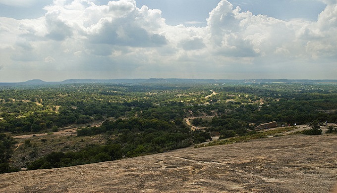 The beauty you can see on top of Enchanted Rock