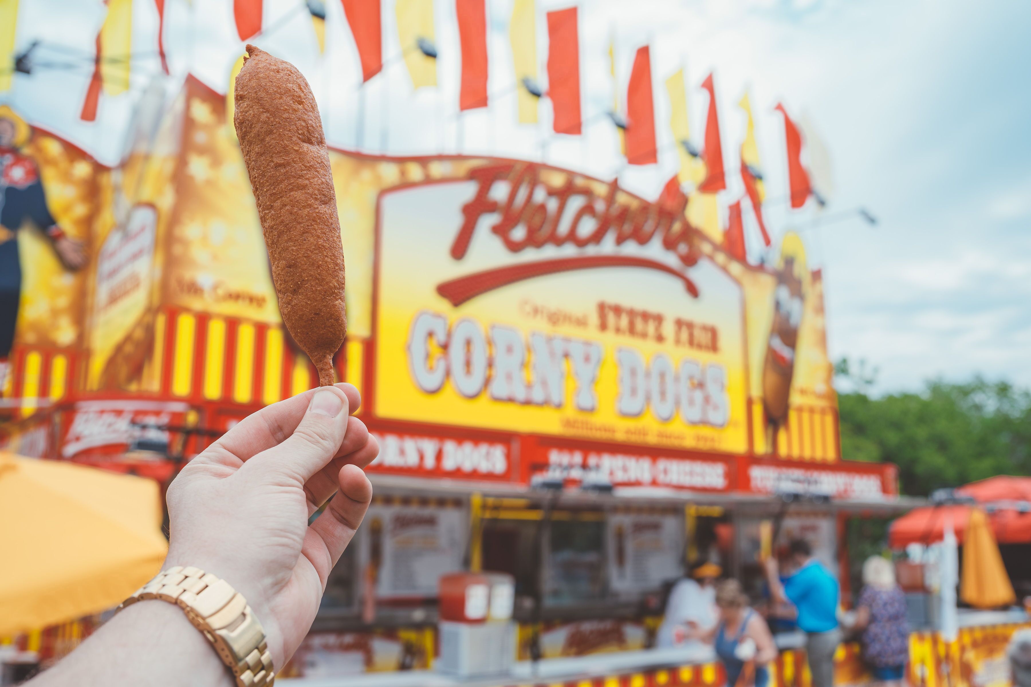 Fair corn dogs best sale