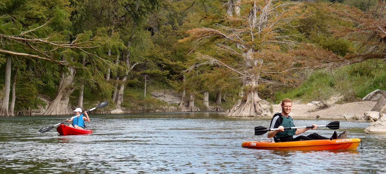 Canoeing the Guadalupe River Texas Hill Country