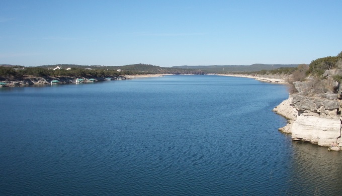 Lake Travis seen from Pace Bend Park