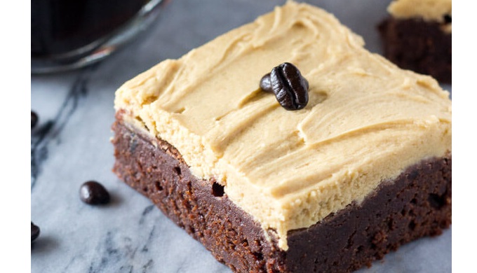 Latte Recipes Mocha Brownies with Latte Frosting