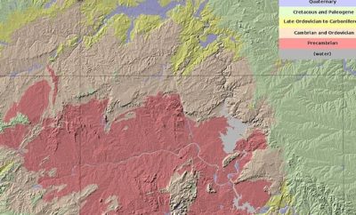 Llano Uplift Map