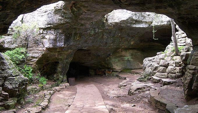 Longhorn Cavern is near the Highland Lakes