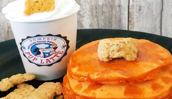Pancakes and a latte for dogs are some of the dog treats you'll find at PAWsitively Sweet Bakery in San Antonio