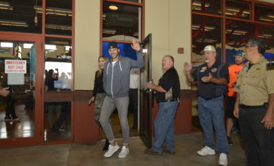 2017 World Series Champion and Houston Astros shortstop, Carlos Correa and fiancé, Daniella Rodriguez, in partnership with Vamos A Pescar, surprised more than 100 families at Bass Pro Shops in Katy, TX. (Credit: Anthony Rathbun, AP Newswire) (PRNewsfoto/Recreational Boating & Fishing)