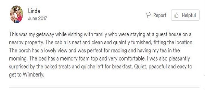 Review from Airbnb