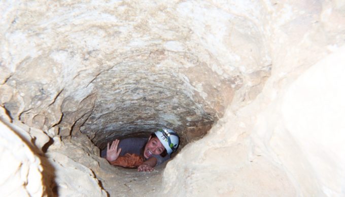 Robber Baron Cave has many tight places for cavers who go deeper into the system