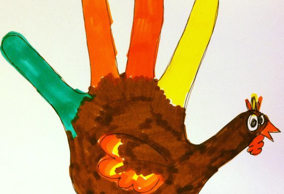 hand turkey drawing