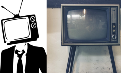 Watch: Man with Bizarre TV Mask On Head Leaves Old TVs on Lawns