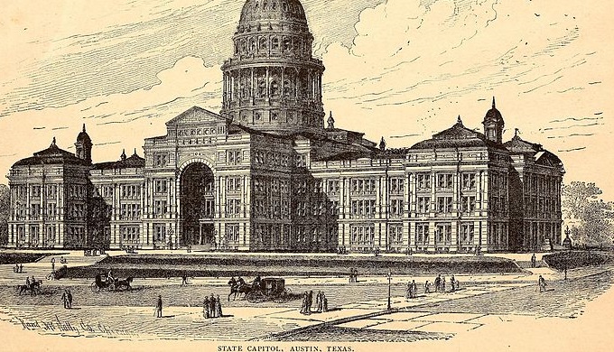 Texas Capital in Austin in 1890
