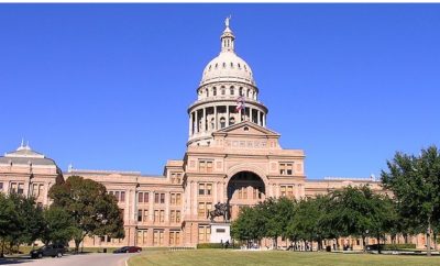 Texas Pink Granite Shows Its Color in the Sun in This View of the Texas Capitol