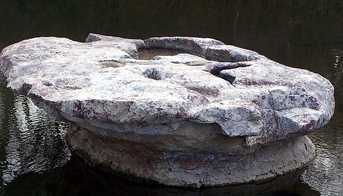 The round-shaped rock that gave Round Rock, Texas its name.