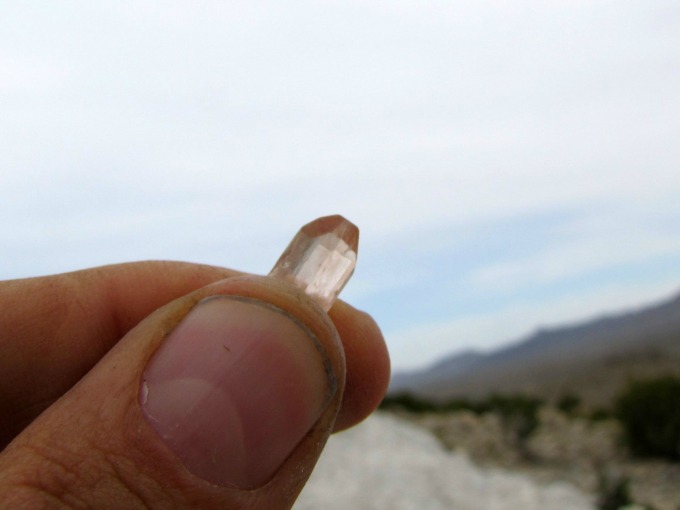 Topaz digging Mason County Texas Hill Country