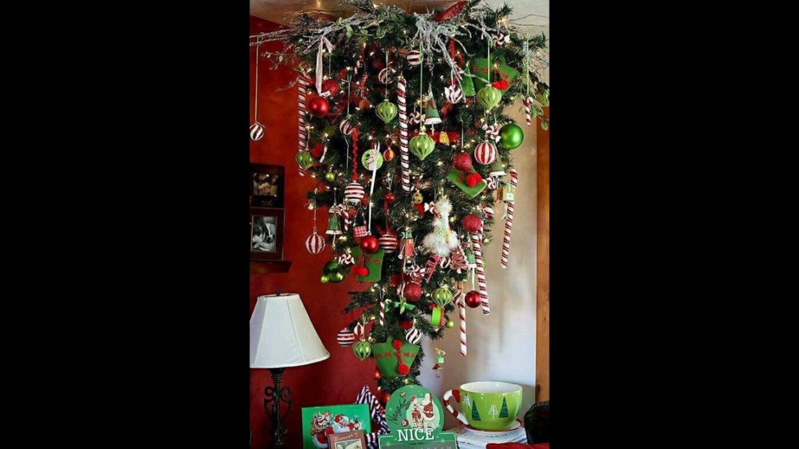 Upside Down Christmas Trees Texas Hill Country