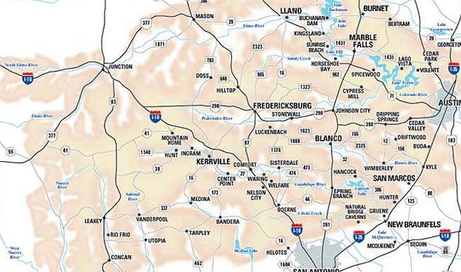 Map Of Texas Hill Country What Exactly Is The Texas Hill Country?