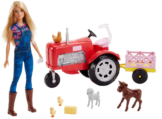 Farmer Barbie is a Thing! With her own Tractor and Chickens