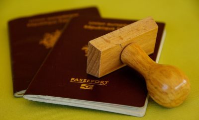 Passport Book and Stamp