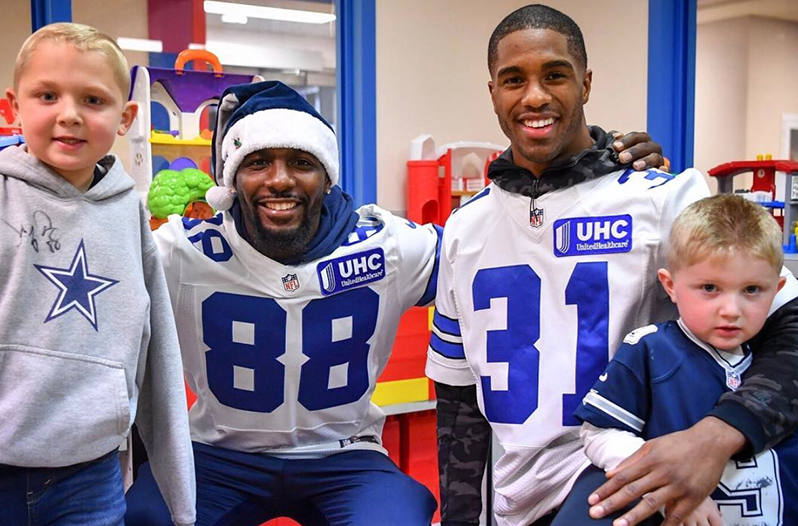 The Dallas Cowboys Visited Children's Hospitals on Monday
