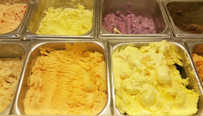 Ice cream selections