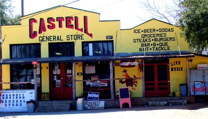 View of Castell General Store storefront