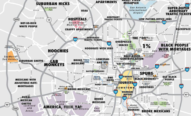 san antonio neighborhood map Judgmental Map Of San Antonio Goes Viral Creator Speaks Out san antonio neighborhood map