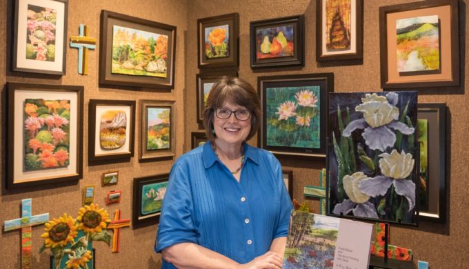 Artist Nancy Yarbrough's Fused Glass & Watercolor World