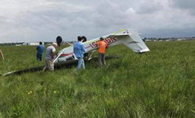 Small Plane Flipped Upside-Down at a Houston-Area Airport