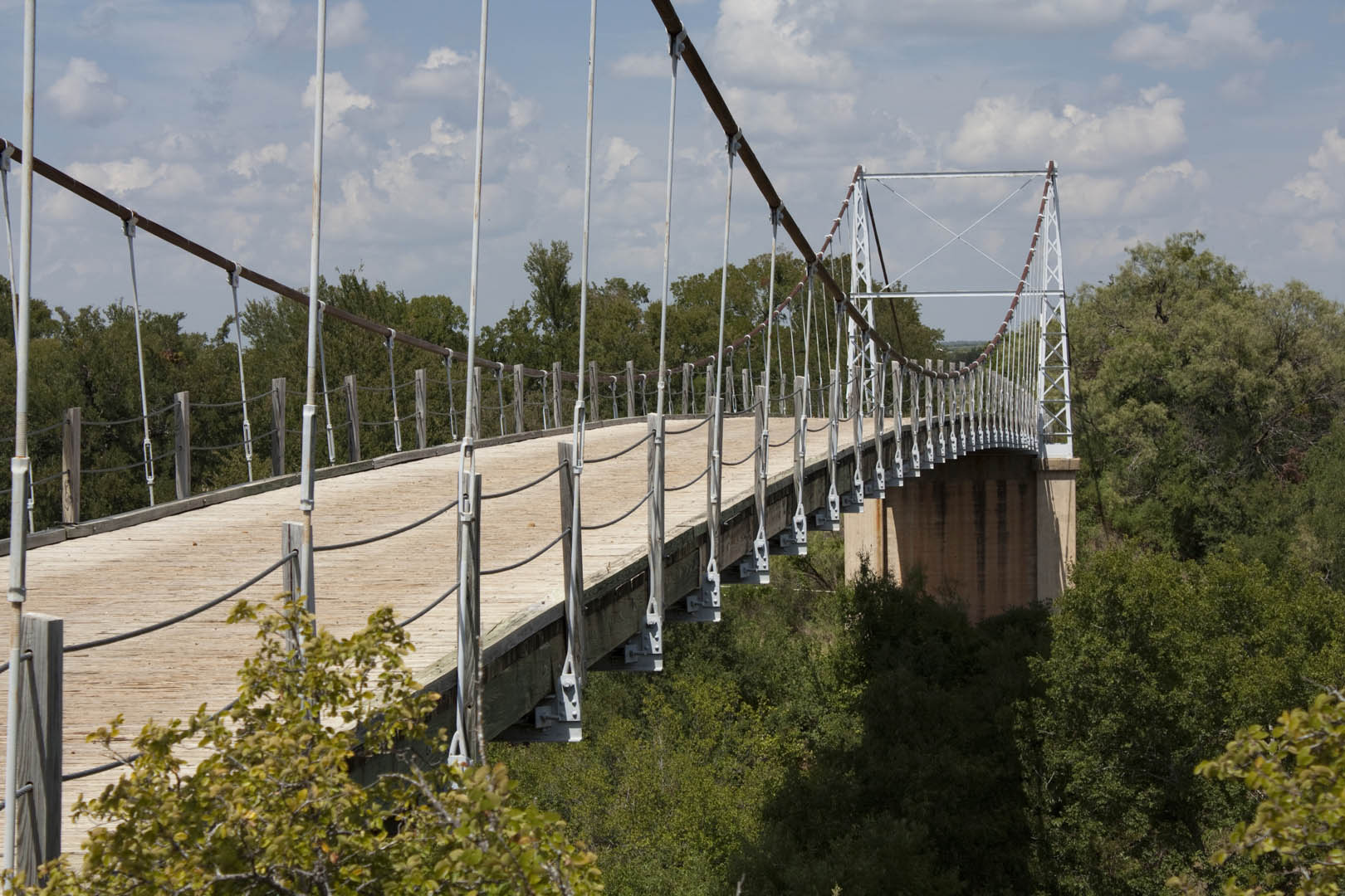 Regency Suspension Bridge over Colorado River Texas Hill Country