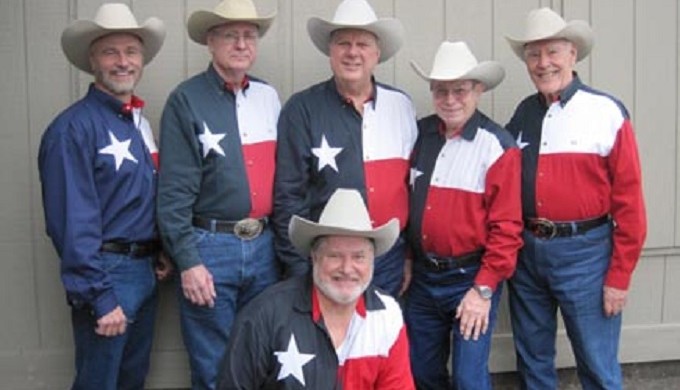 Swing Band in Texas flag shirts